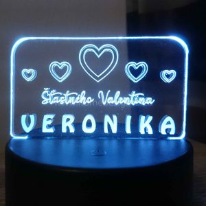 LED Lampa [ Šťastného Valentína ]