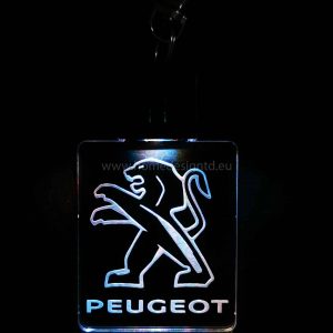 Led kľúčenka s Peugeot logom